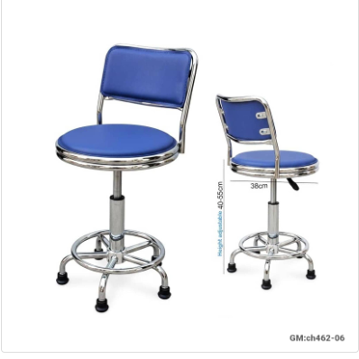 Stool Chair with Backrest (360° Rotating, Height Adjustable) – ch462-06