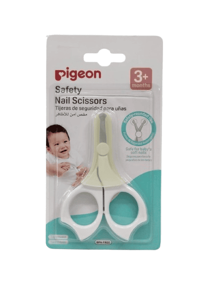 Pigeon Safety Nail Scissors for Babies – Rounded Tip Design (3+ Months)