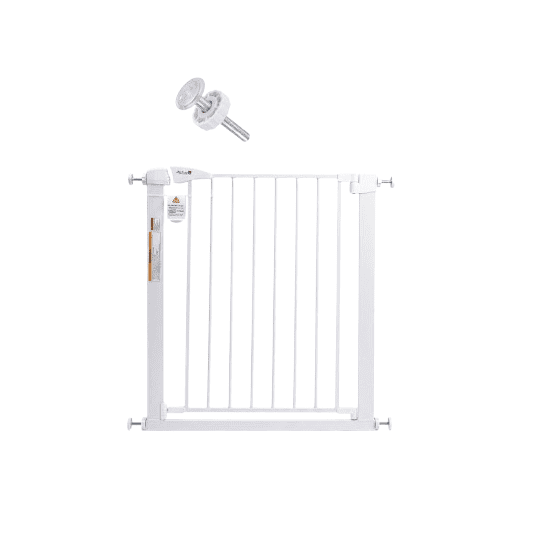 Metal Child Safety Gate for Doorways & Stairs, Pressure Mounted, 80 × 80 cm (sa161-1)