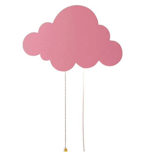 LED Cloud Shape Wall Lamp with Pull Cord Switch – Decorative Night Light for Kids Room and Bedroom (OMD-67)