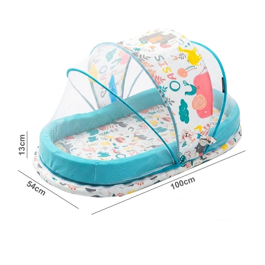 Foldable Travel Baby Nest Lounger with Mosquito Net Portable Baby Bed for Indoor and Outdoor Use (SS156-03)