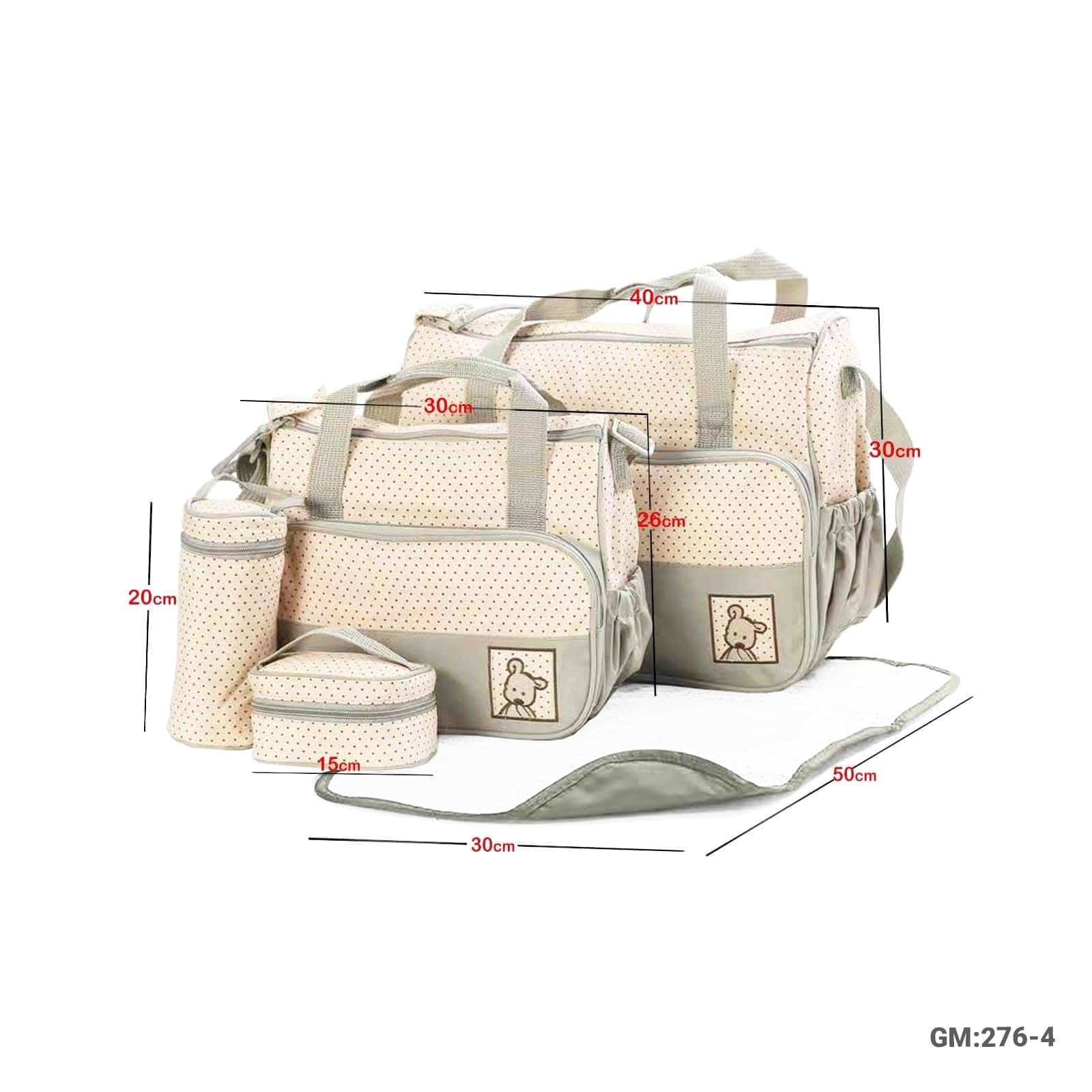5 in1 Multifunctional Baby Diaper Bag "276-4"