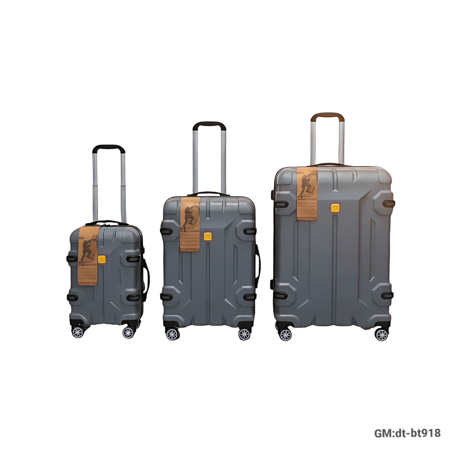 Portable Travel Luggage Suitcase"dt-bt918-gry"