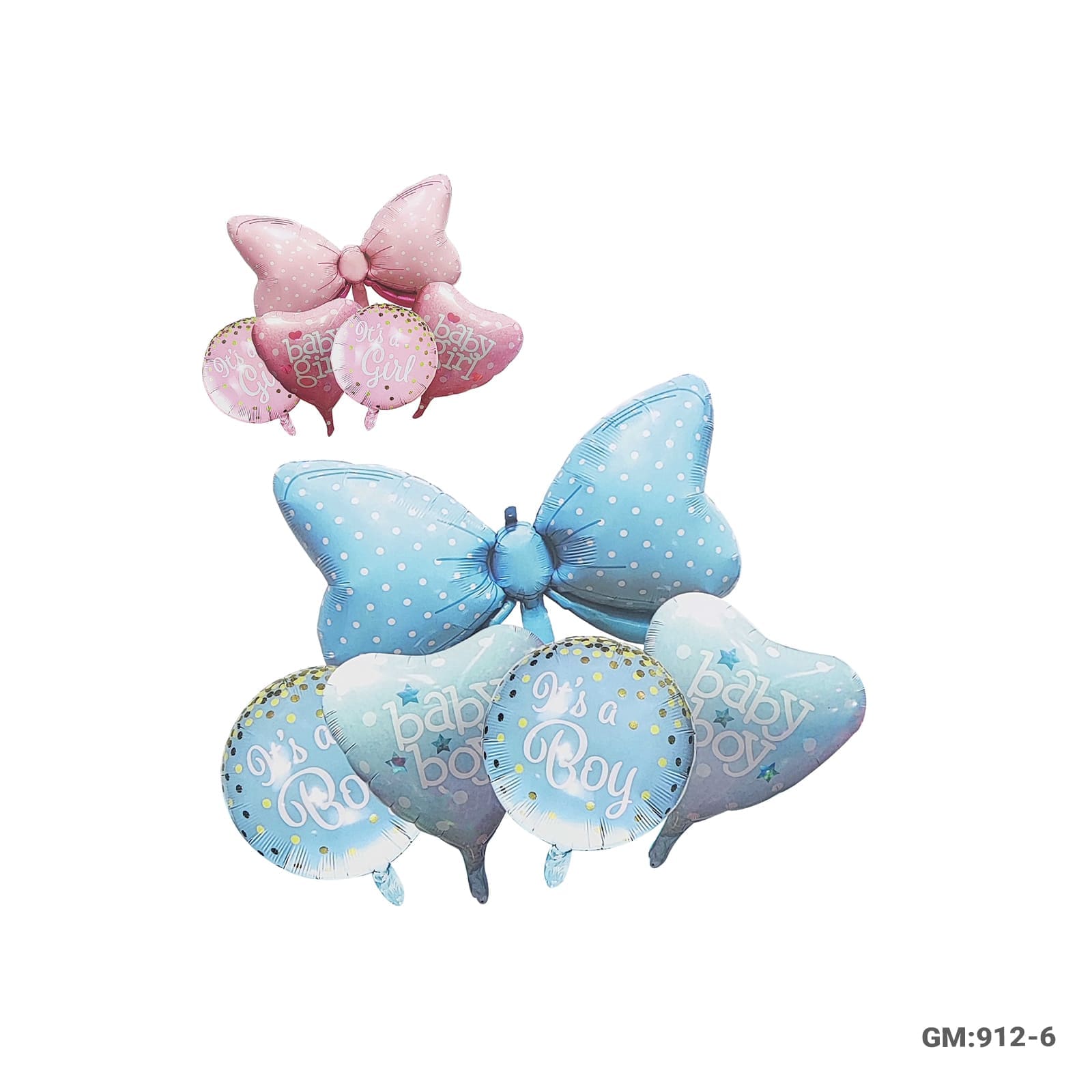 Baby Boy & Girl Foil Balloon "912-6"
