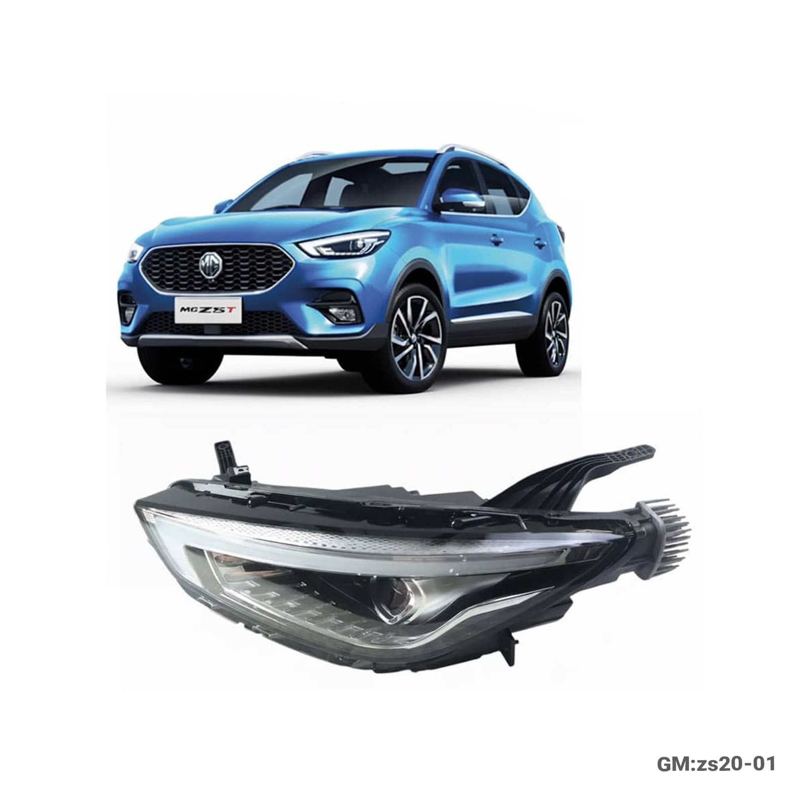 MG ZS 2020 Series Head Lamp LED Source Chrome "zs20-01"