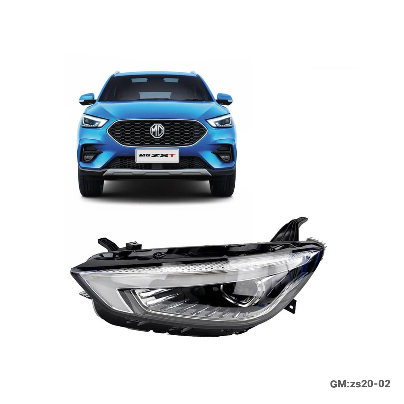 MG ZS 2020 Series Head Lamp LED Source Black "zs20-02"