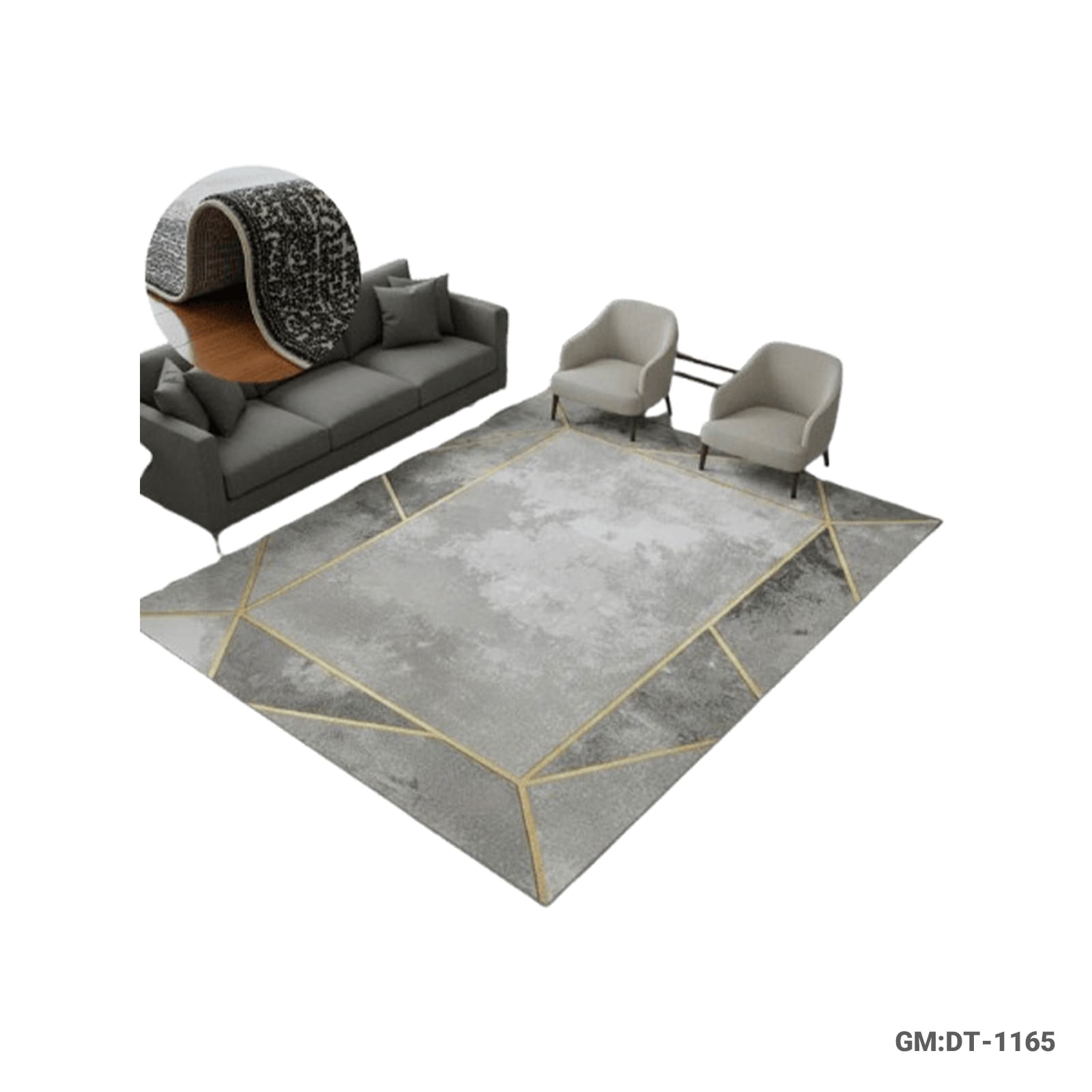 Modern Home Décor Carpet – Large Area Rug for Living Rooms (300 × 400 cm) – DT-1165