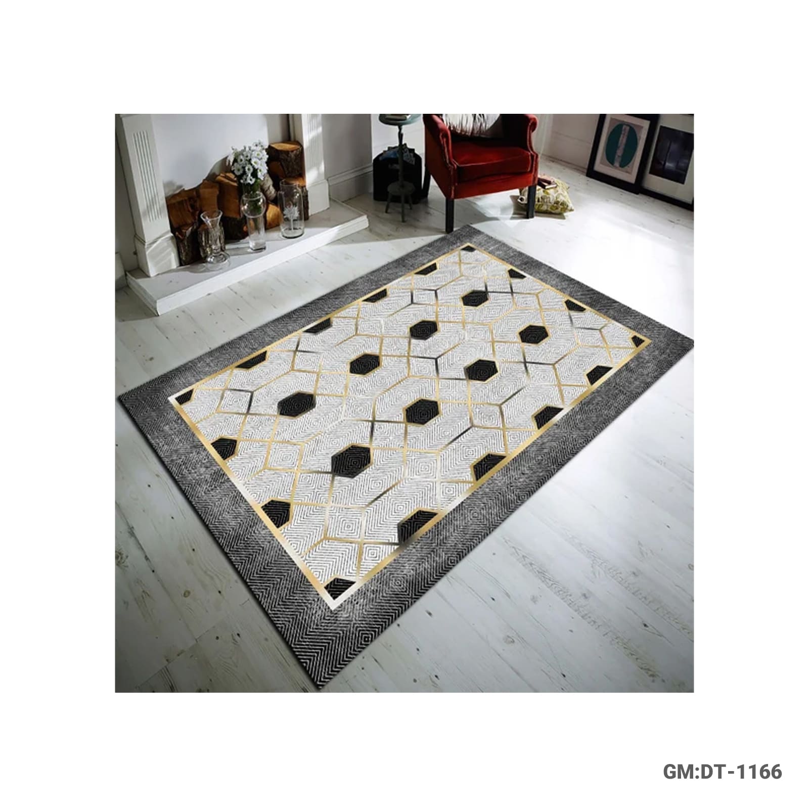 Modern Home Décor Carpet – Contemporary Geometric Area Rug for Living Rooms (300 × 400 cm) – DT-1166