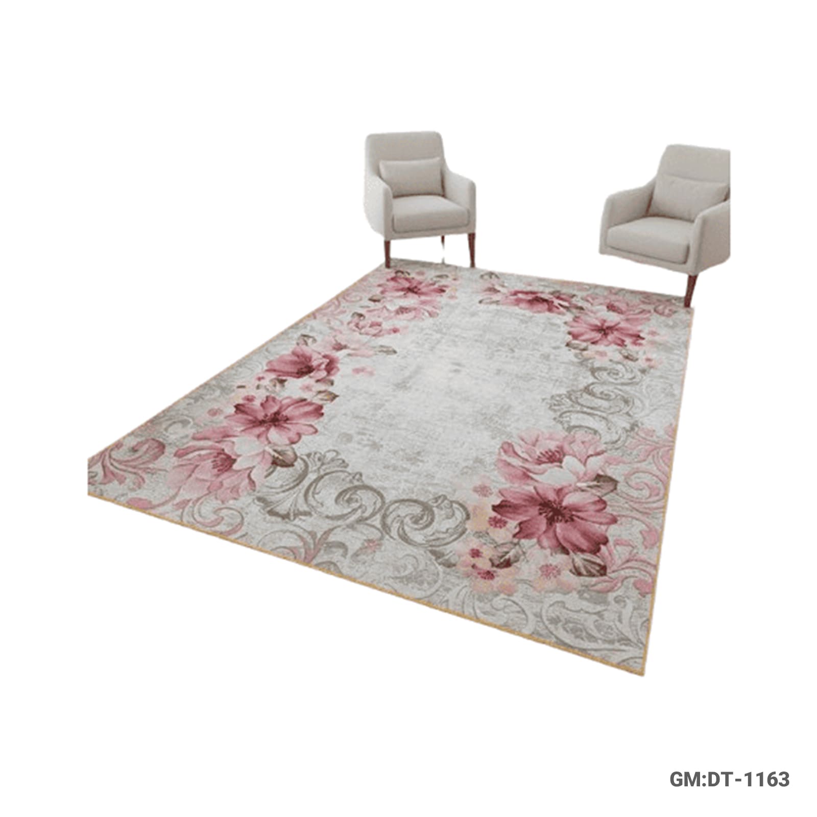 Modern Home Décor Carpet – Elegant Floral Area Rug for Living Rooms (300 × 200 cm) – DT-1163