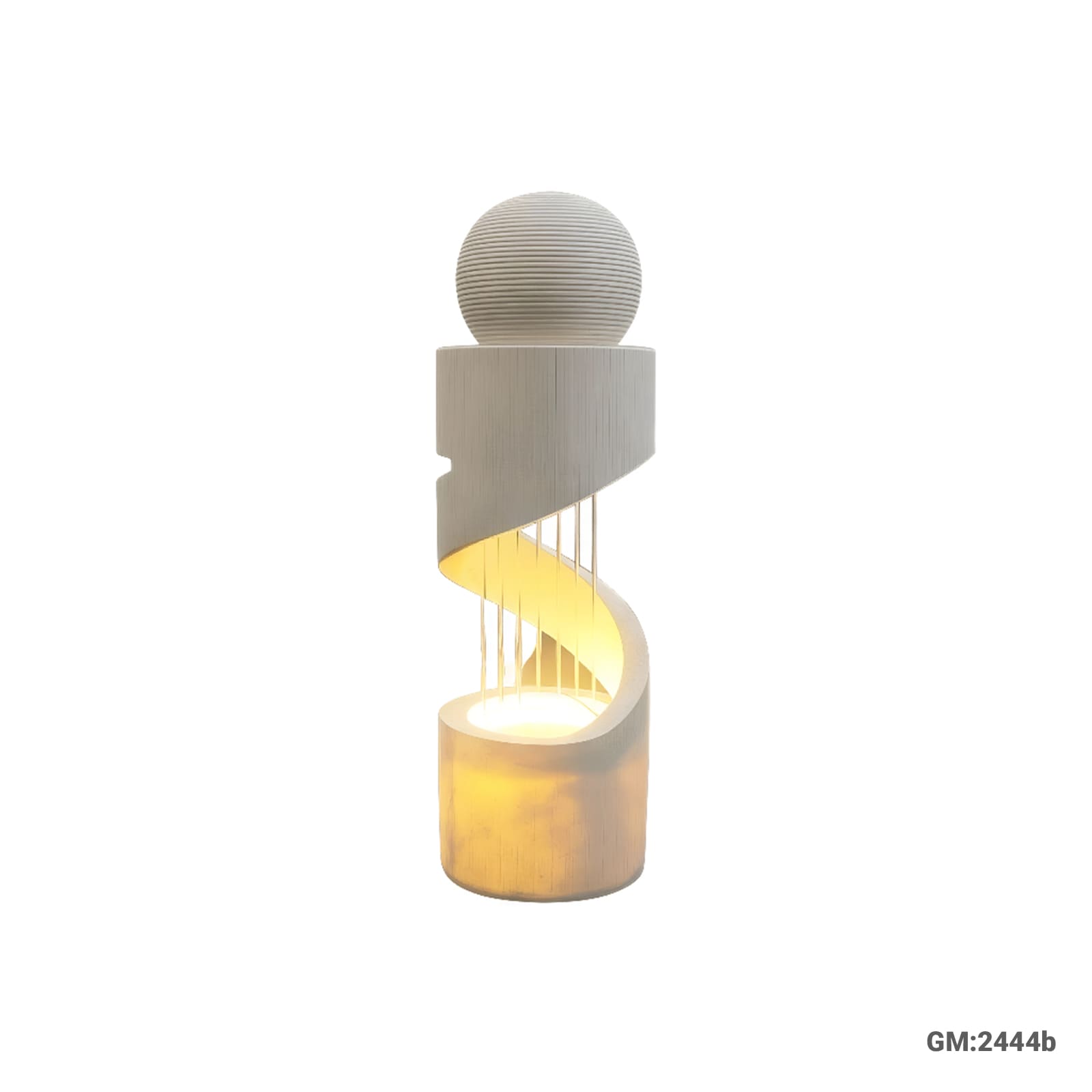 curved shaped waterfall fountain with led lights for home garden "2444b"