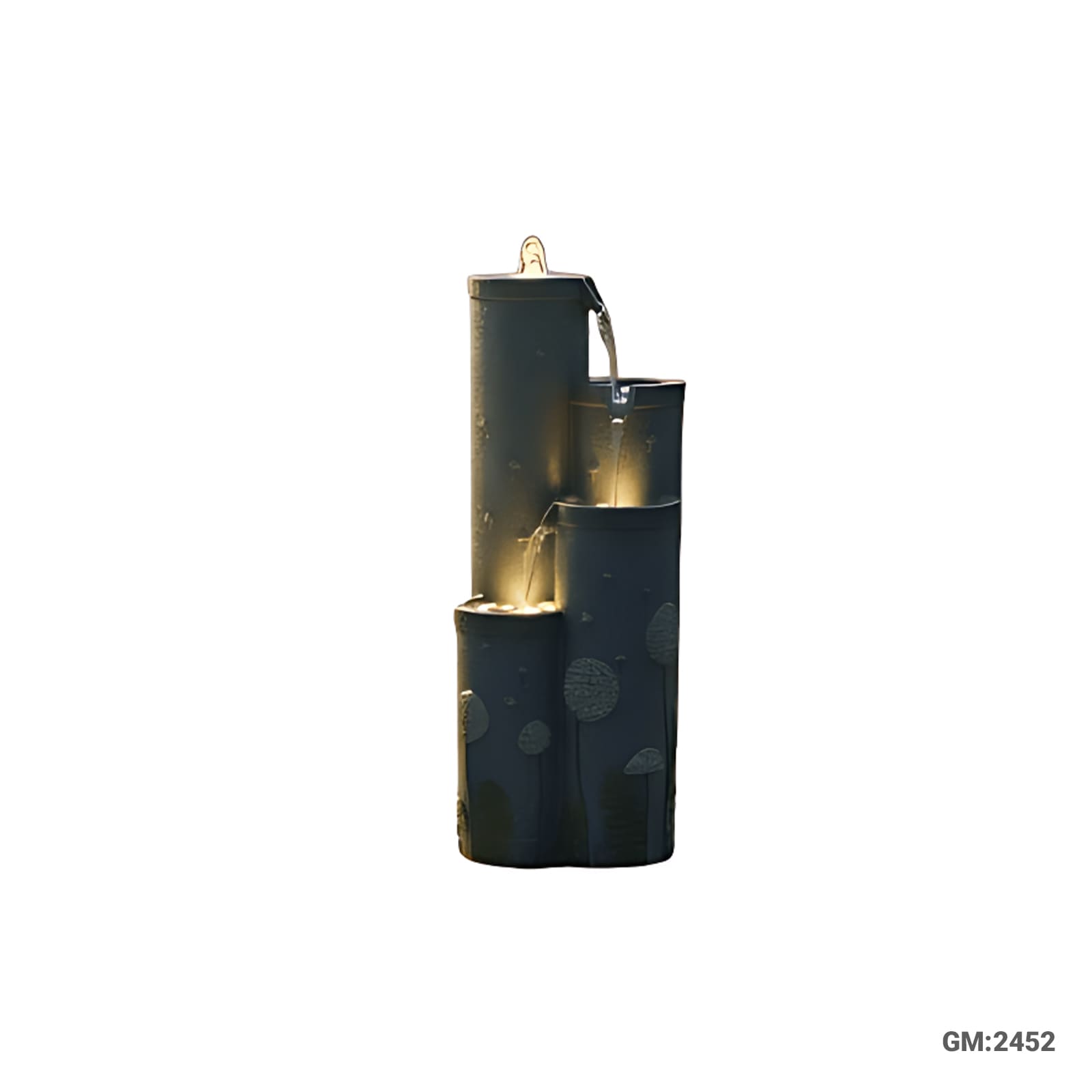 Home Decor Waterfall Fountain with LED Light for Home Garden"2452"